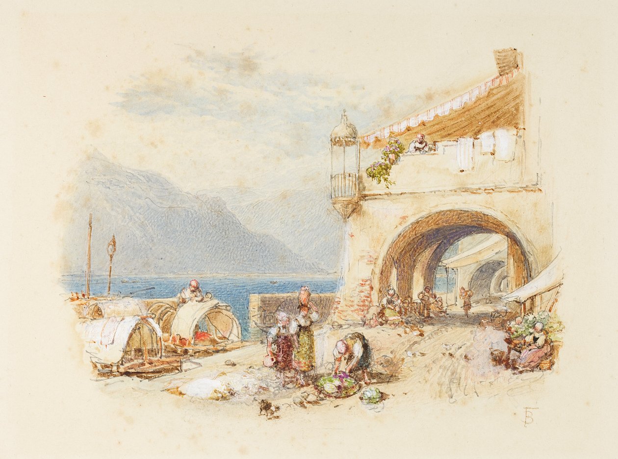 Bellagio, Lake Como by Myles Birket Foster