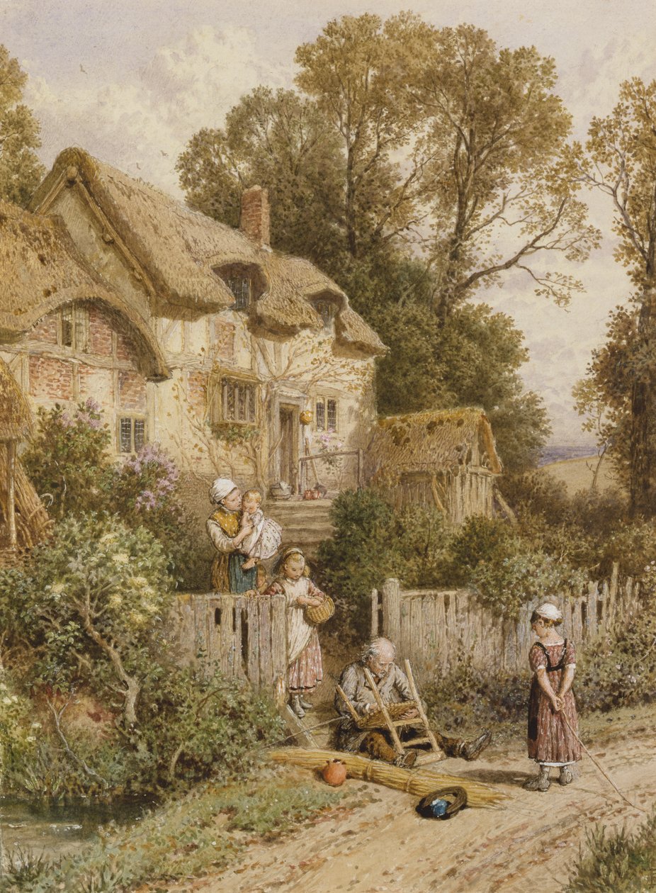 The Chair Mender by Myles Birket Foster
