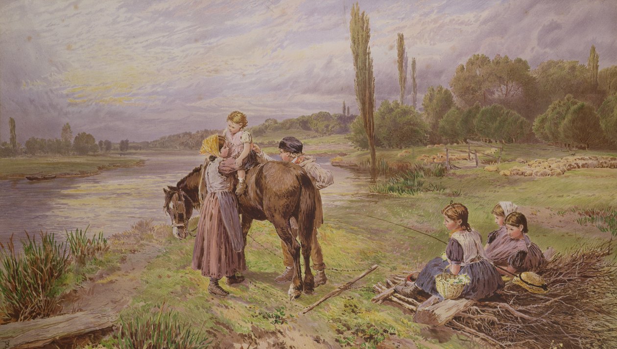 The Ride on the Pony by Myles Birket Foster