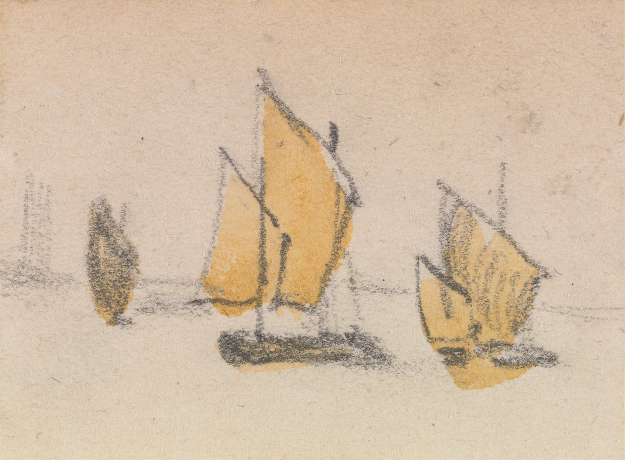 One of a Group of Three Studies on the Venetian Lagoon by Myles Birket Foster