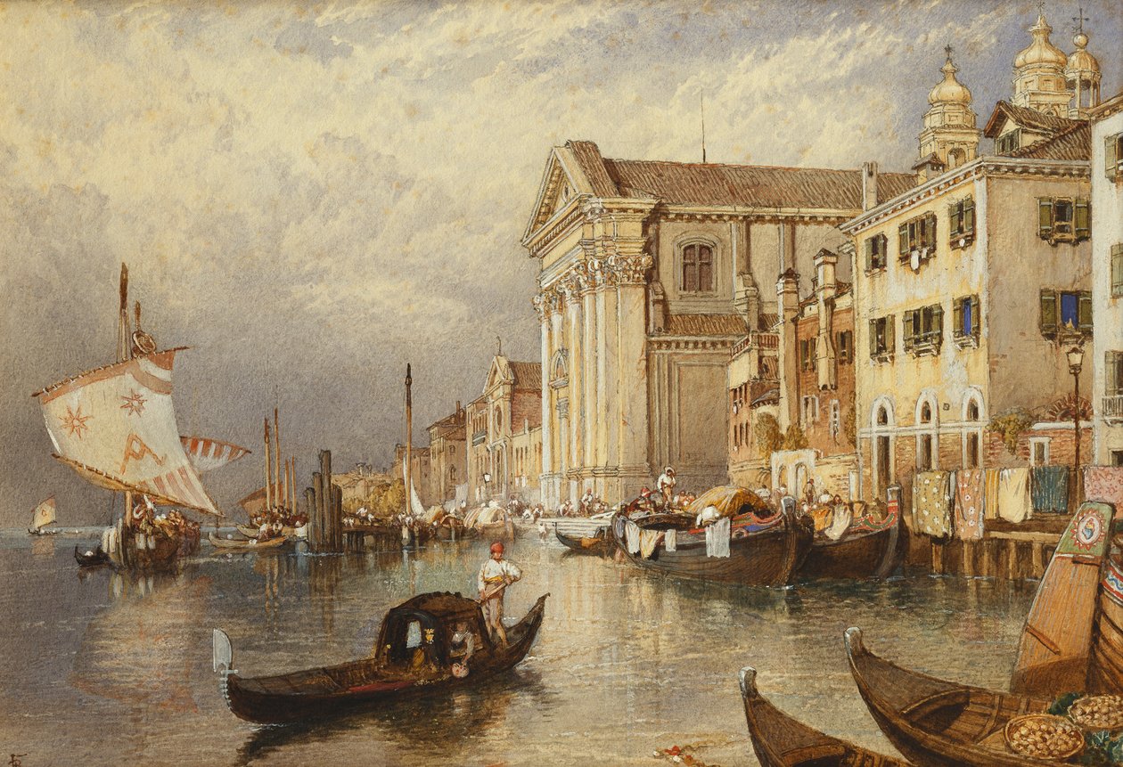The Church of Santa Maria del Rosario or of the Gesuati, Venice by Myles Birket Foster