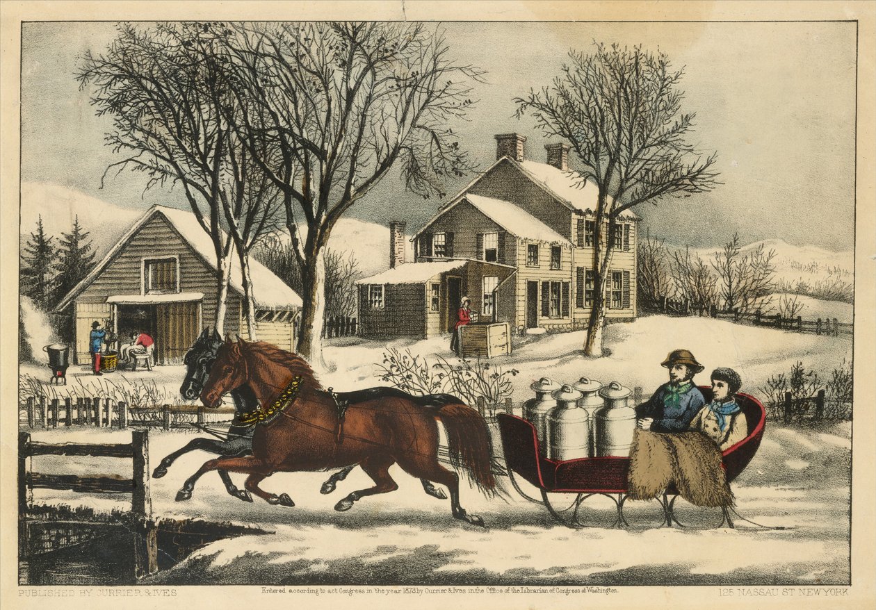 Winter Morning in the Country, 1873 by Nathaniel Currier