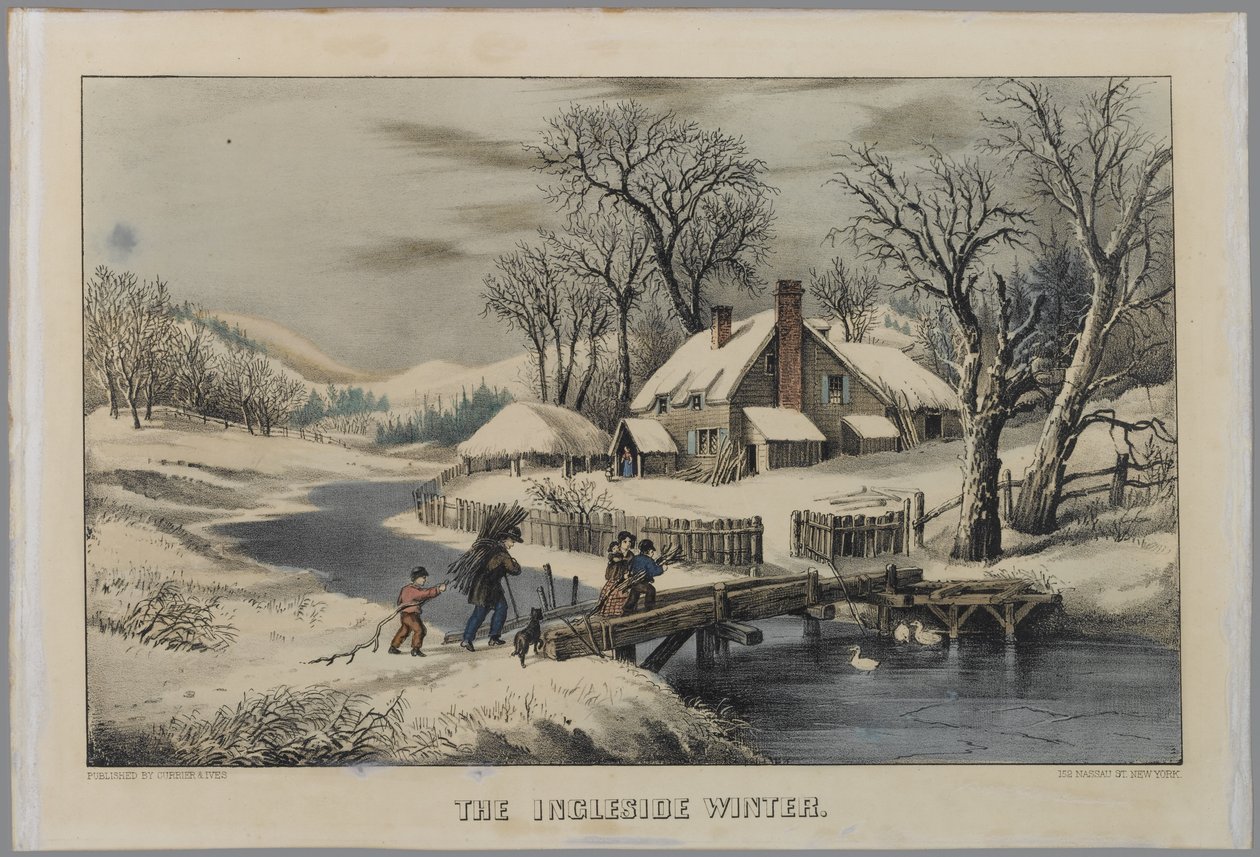 The Ingleside Winter by N. and Ives, J.M. Currier
