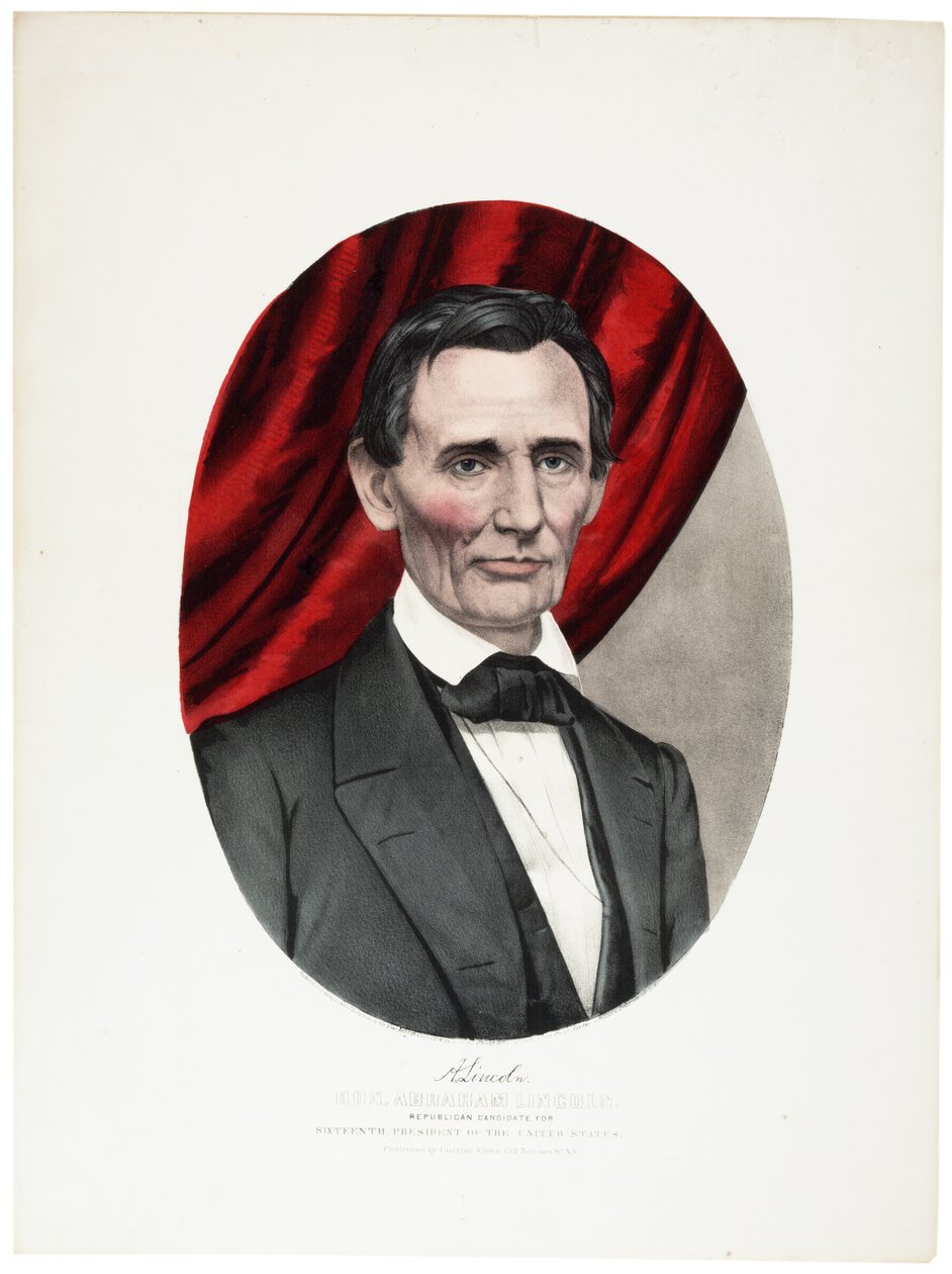 Abraham Lincoln, 1860 by N. and Ives, J.M. Currier