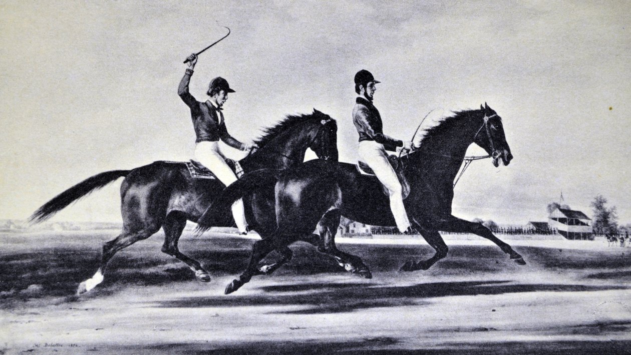 Mac and Zachary Taylor (oil painting by H. Delattre from which the print was made) by N. and Ives, J.M. Currier