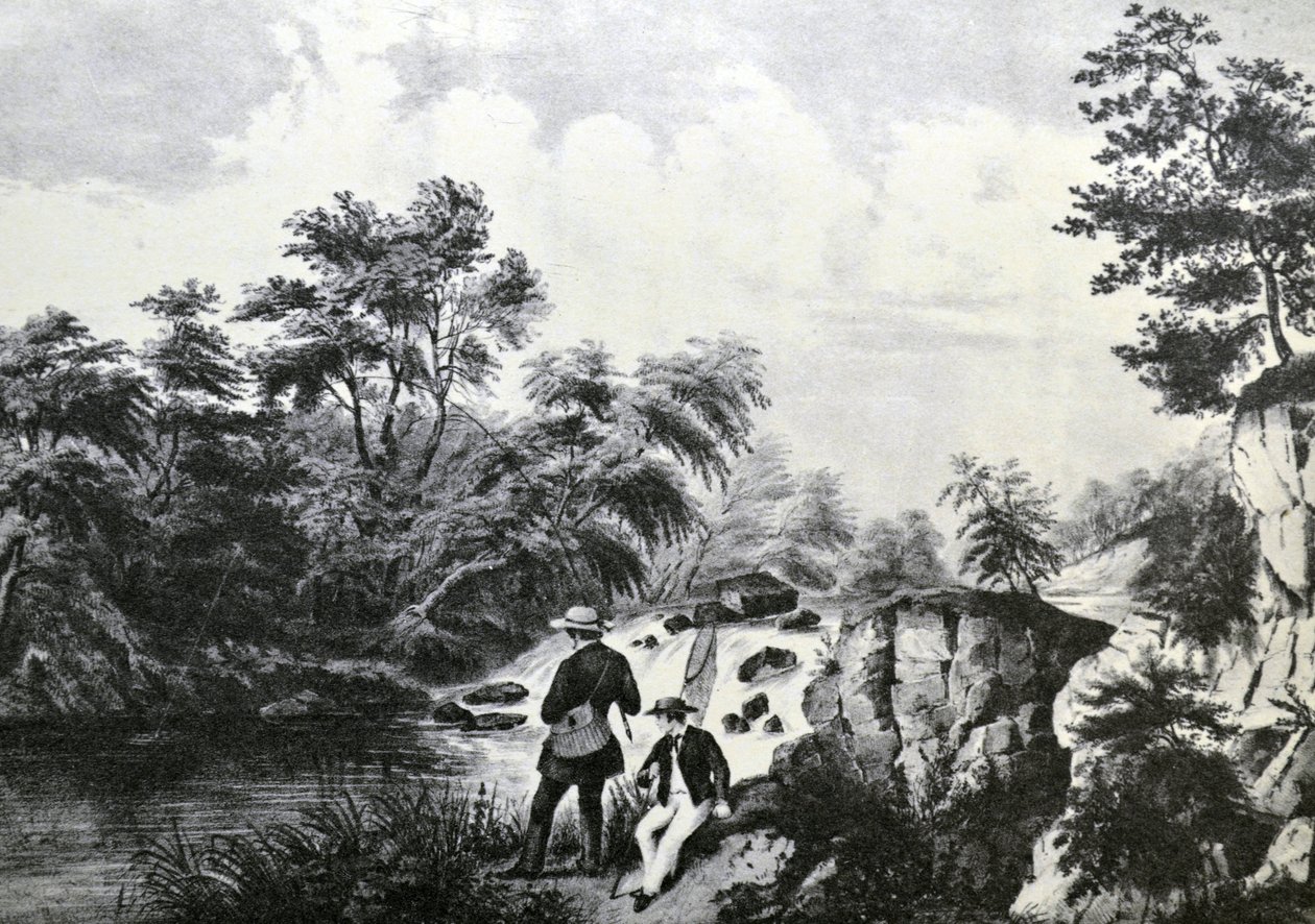 The Trout Stream by N. and Ives, J.M. Currier