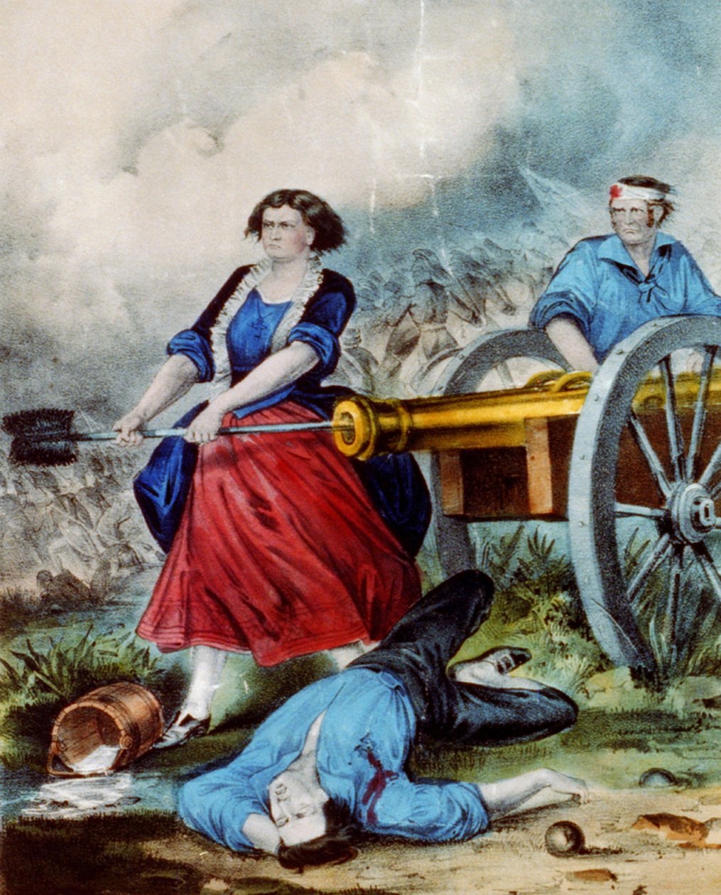 Molly Pitcher, 1876 by N. and Ives, J.M. Currier