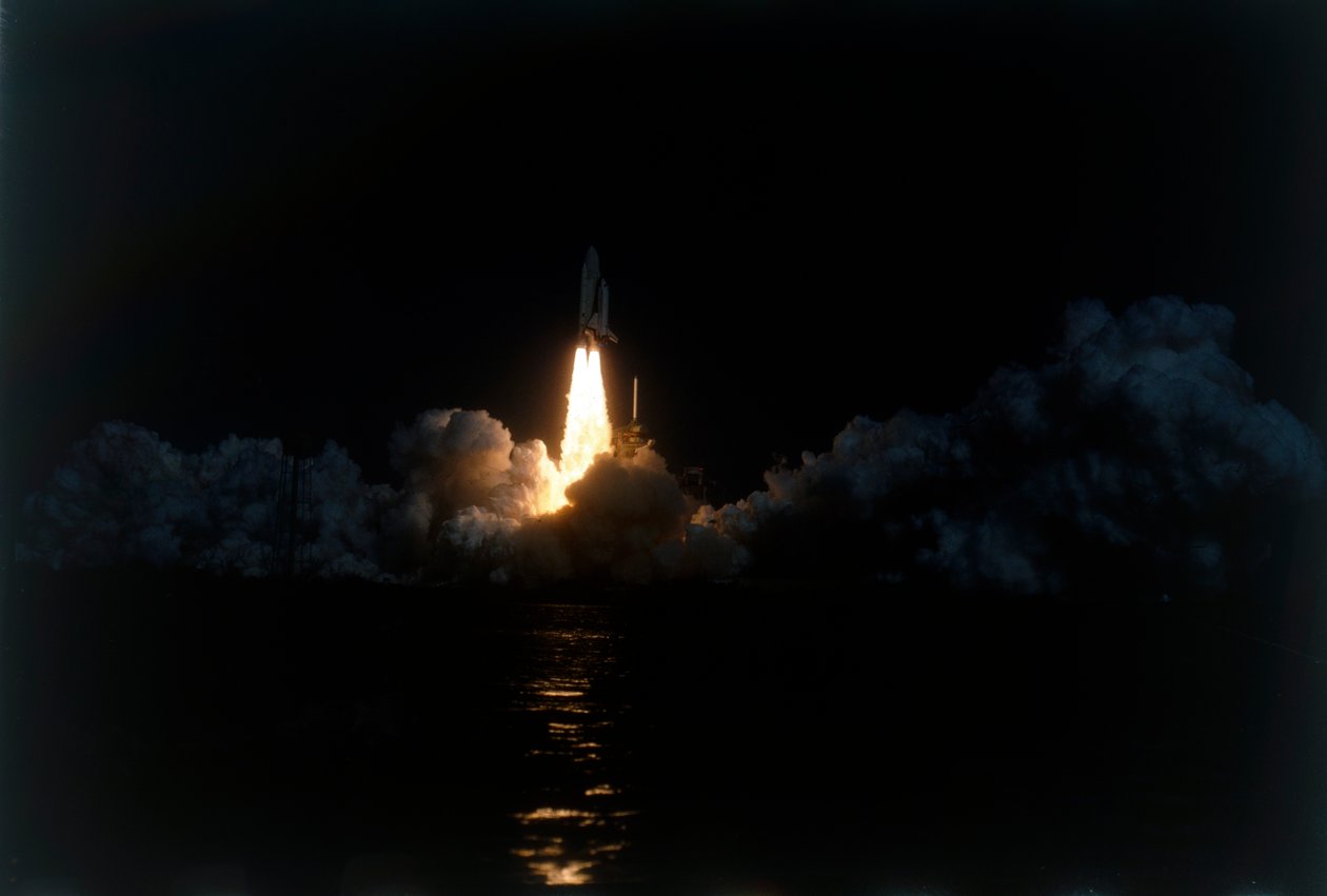 Space Shuttle Columbia lifts off, Kennedy Space Center, Merritt Island, Florida, USA by NASA Images