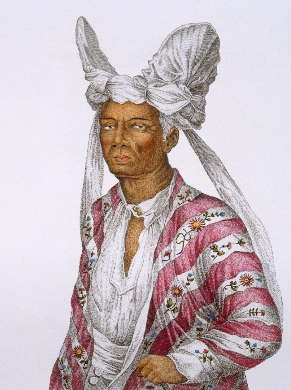 Naba-Leba, Queen of the Island of Solor, Near Timor, Plate 25 from Voyage of Discovery to Australian Lands, Engraved by B. Roger, Pub. 1800-04 by N. Petit
