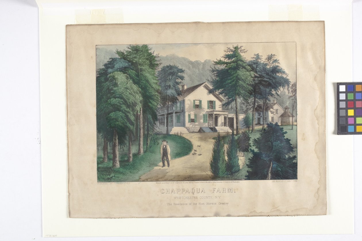 Chappaqua Farm, West Chester County, New York by N. and Ives J.M. (1824 95) Currier
