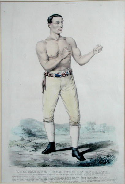 Tom Sayers, Champion of England, published 1860 by Currier and Ives