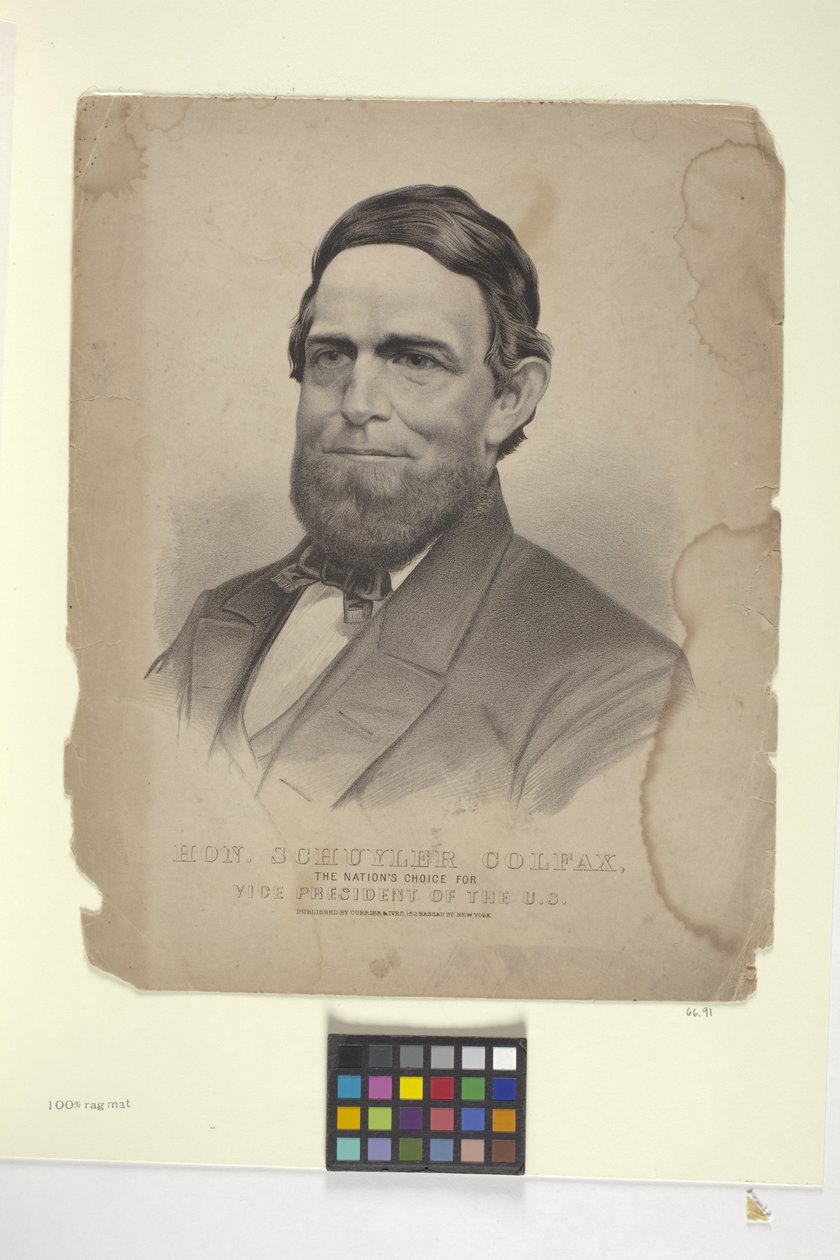 Hon. Schuyler Colfax by N. and Ives J.M. (1824 95) Currier