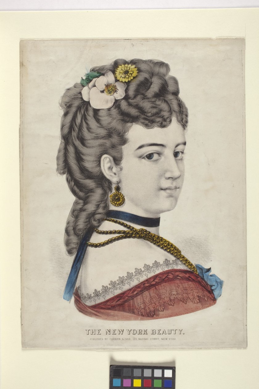 New York Beauty/The Vignette by N. and Ives J.M. (1824 95) Currier