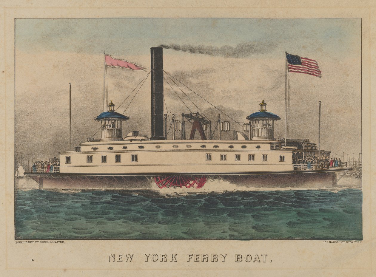 New York Ferry Boat by Currier and Ives