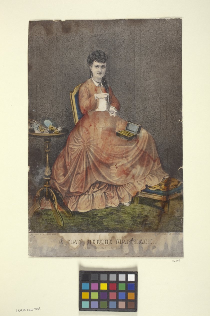 The Day Before Marriage by N. and Ives J.M. (1824 95) Currier