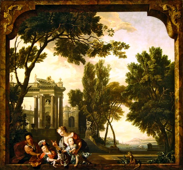 The Five Senses - Touch by N. and Moucheron I. de Verkolje