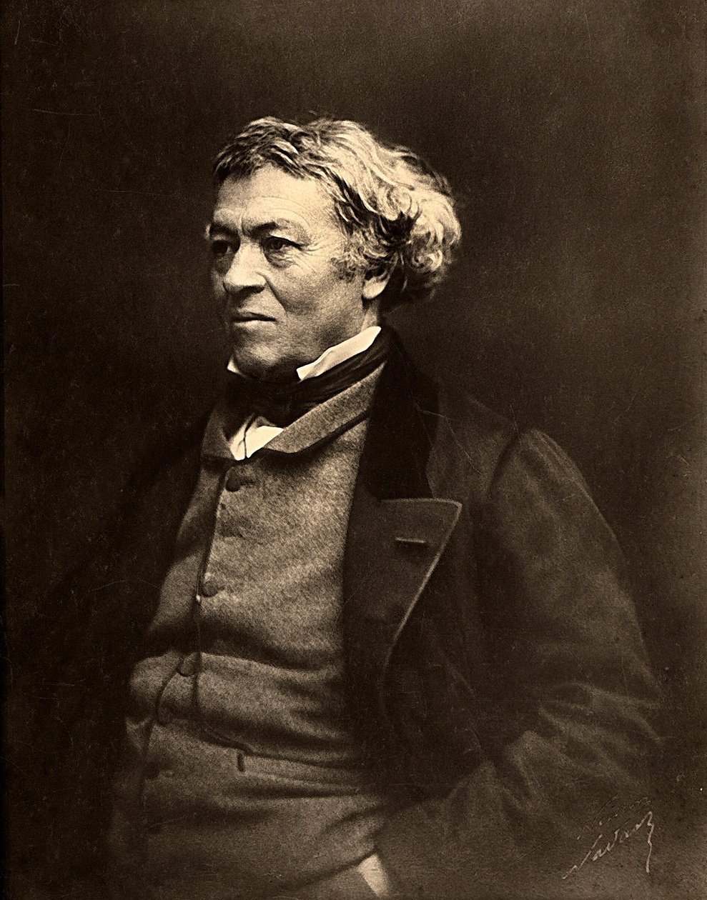 Portrait of Jean Baptiste Camille Corot by Nadar