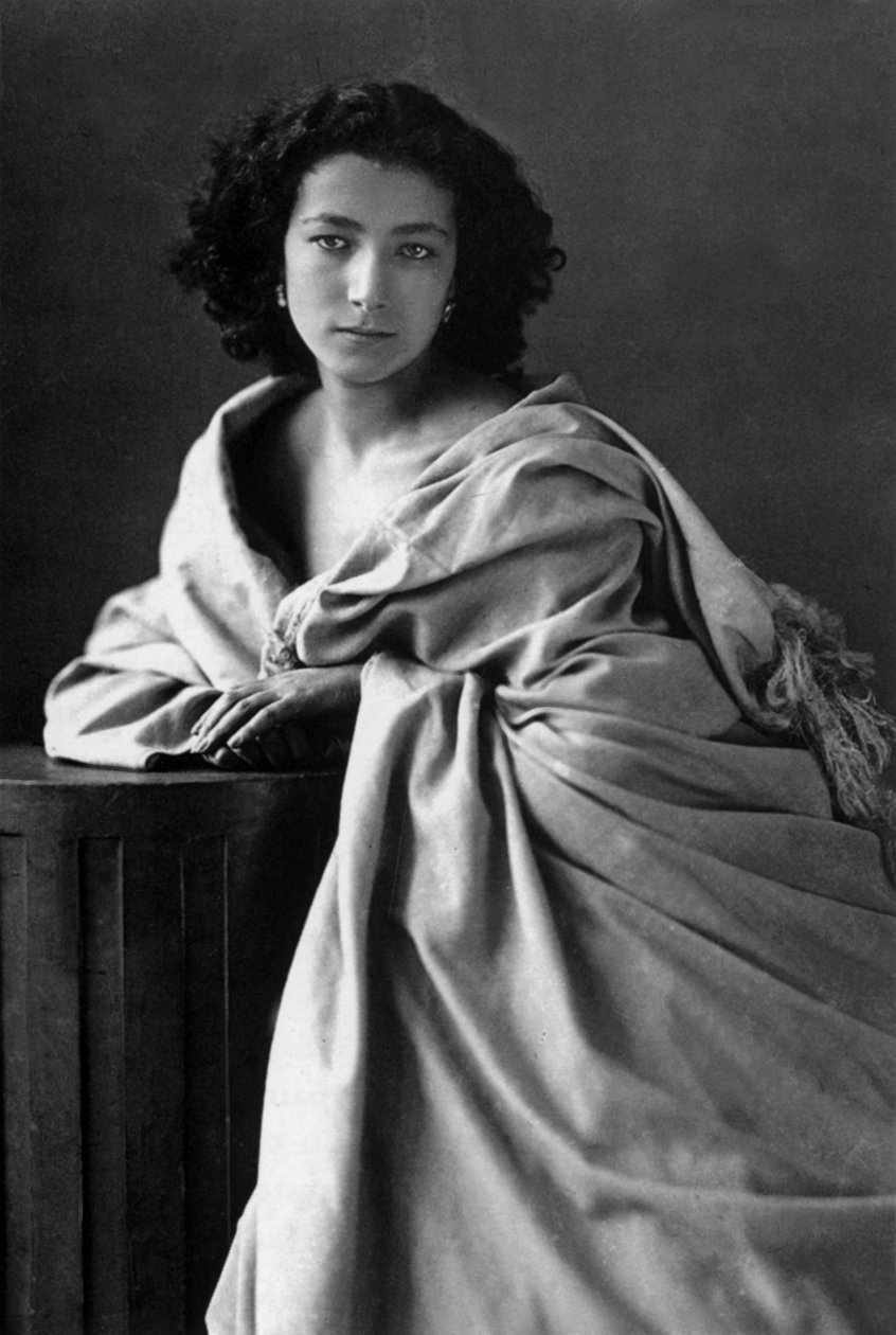 French Actress Sarah Bernhardt (1844-1923), photo by Nadar by Nadar