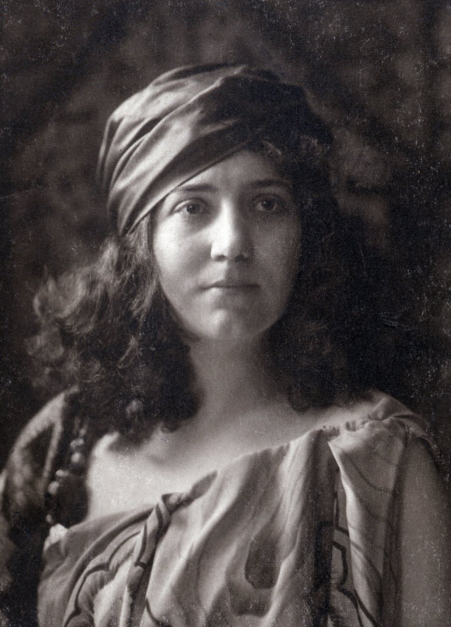 Lea Pirou Holding Her Hair by Nadar