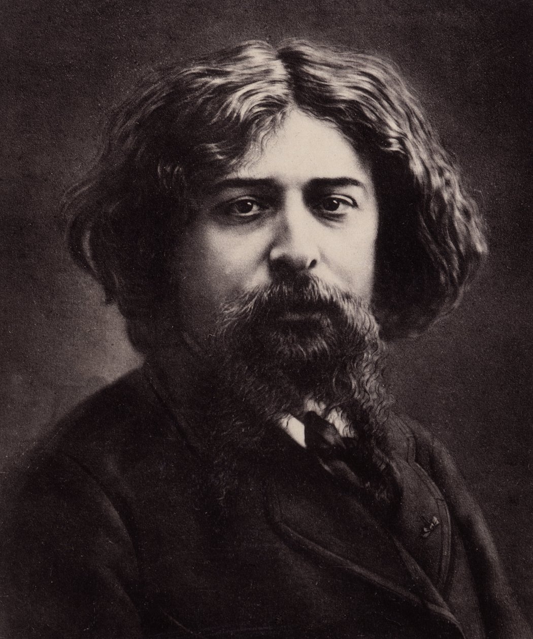Portrait of Alphonse Daudet (1840-1897), French writer by Nadar