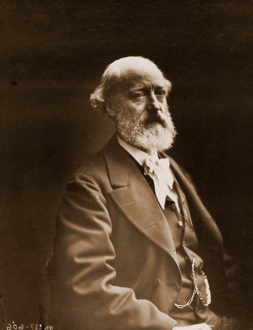 Portrait of Eugene Viollet-le-Duc, architect and watercolorist by Nadar