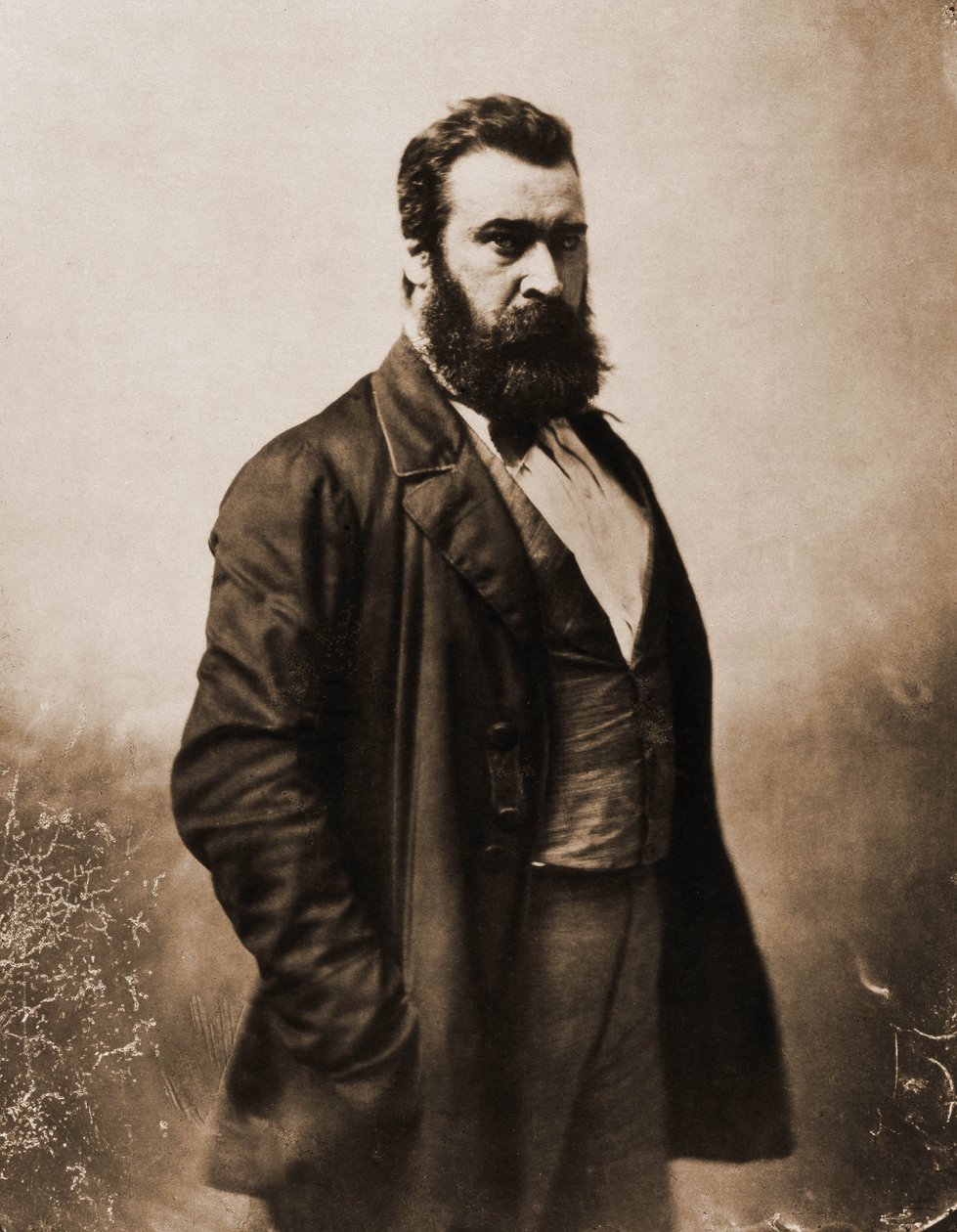 Portrait of Jean-Francois Millet, painter, engraver by Nadar