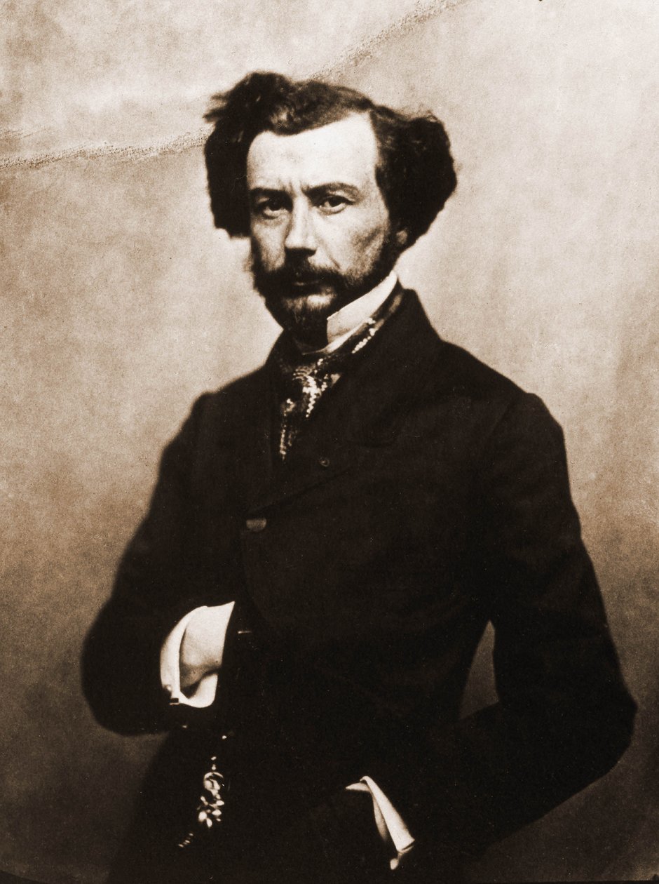 Portrait of Maxime Du Camp, writer 1822-1894 (photo) by Nadar