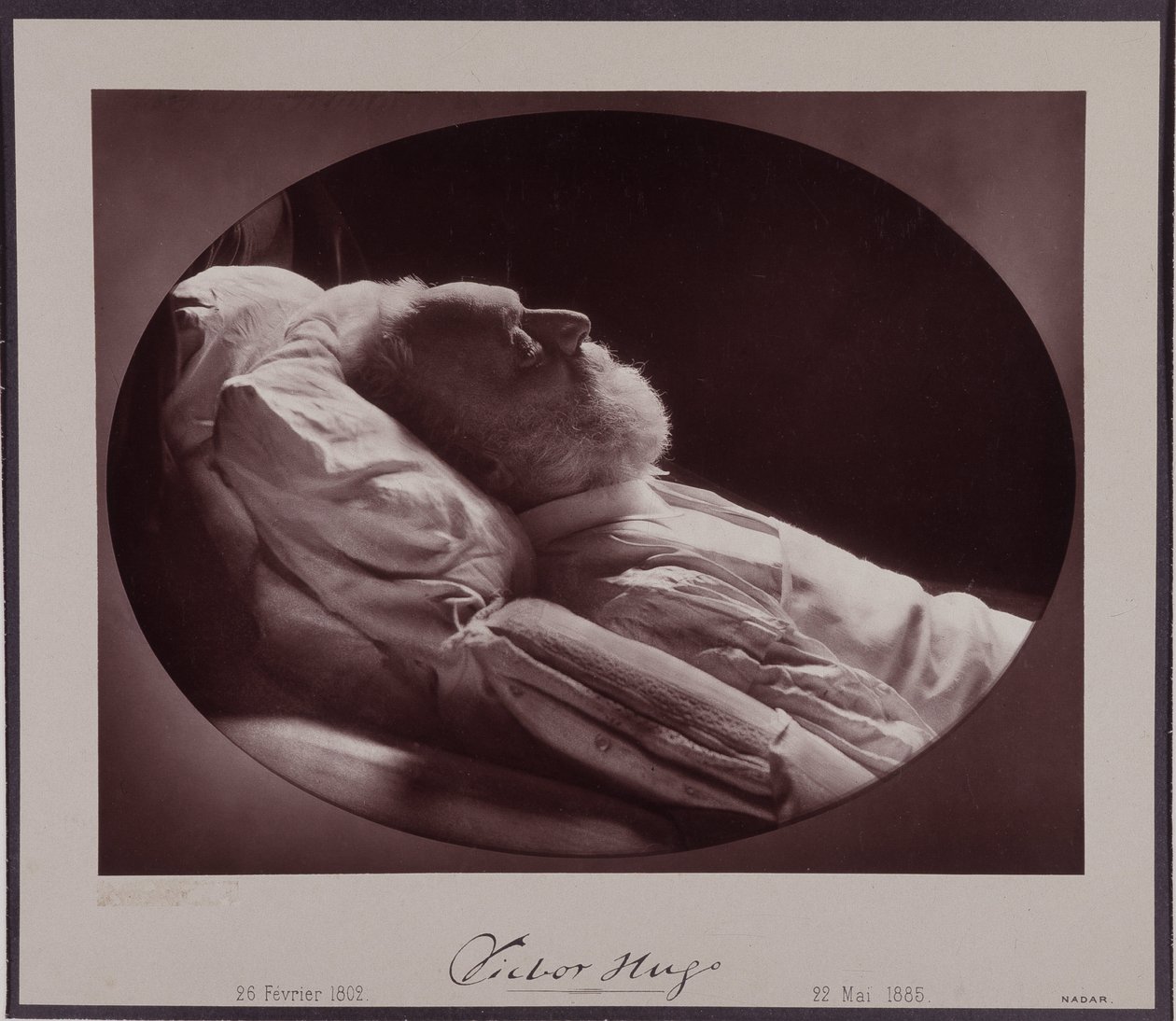 Victor Hugo on his deathbed, May 22 by Nadar