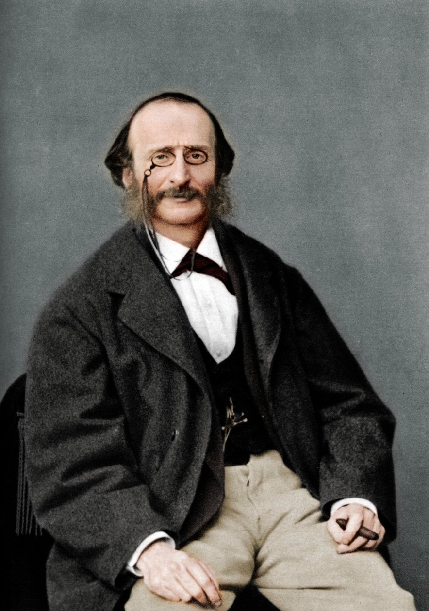 Jacques Offenbach 1819-1880, German-born French composer, cellist and impresario of the romantic  by Nadar