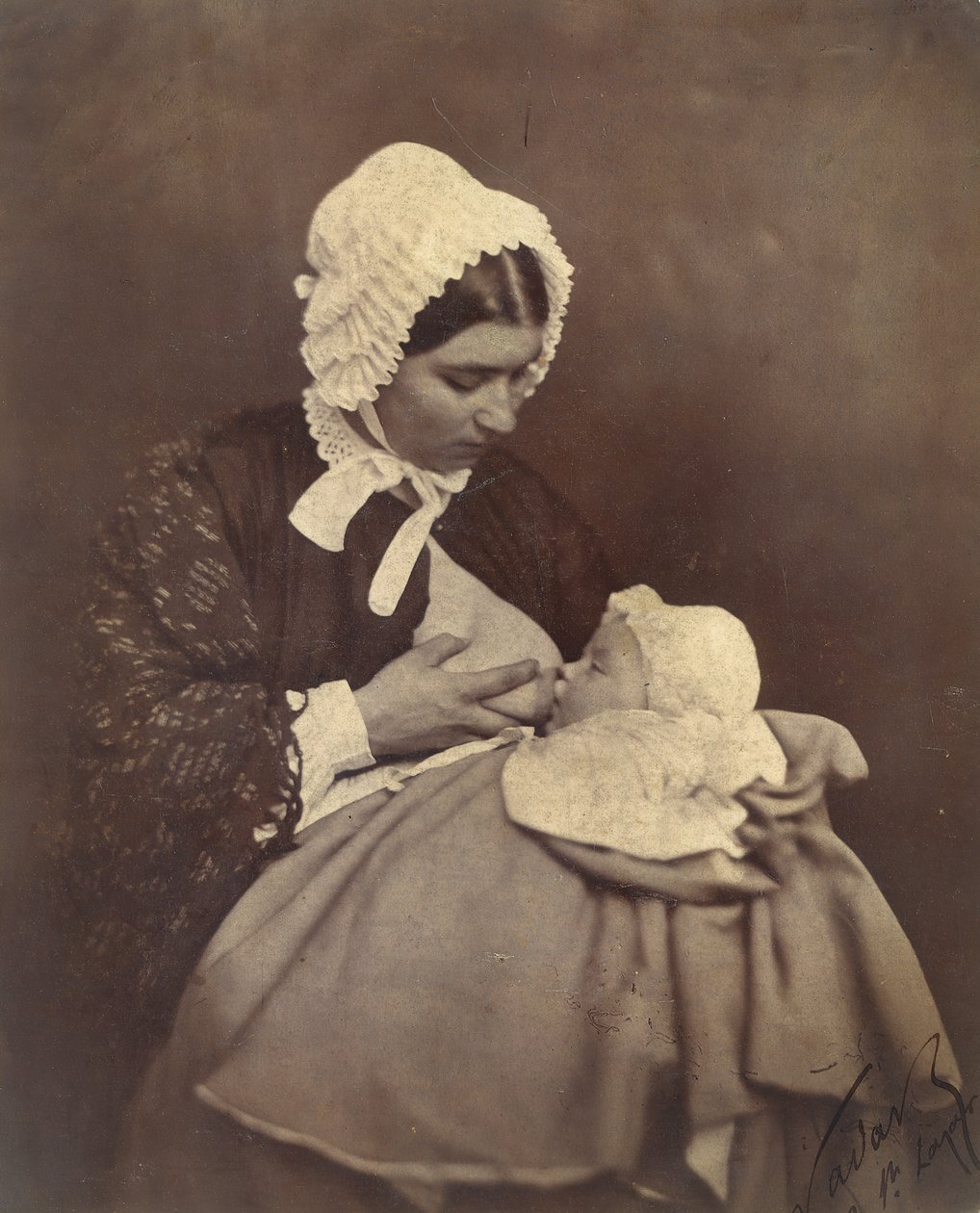 Paul Nadar at the Breast of His Wet Nurse, 1856 by Nadar