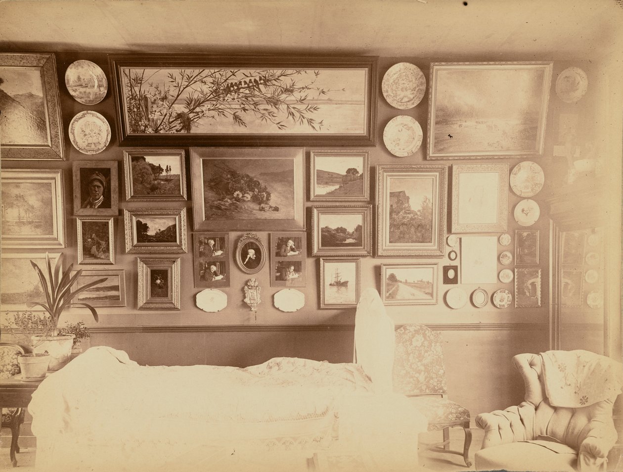 Sénart, the room by Nadar [Gaspard Félix Tournachon]