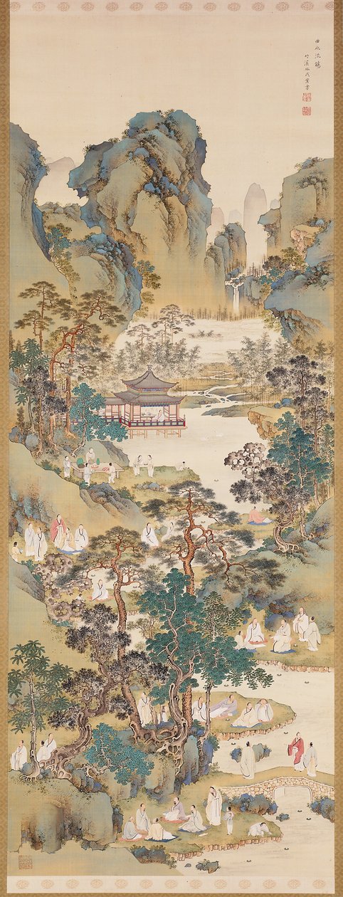 Poetry Gathering At The Orchid Pavilion by Nakabayashi Chikkei