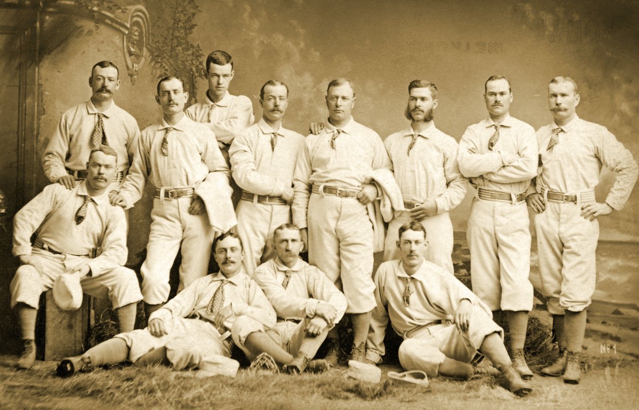 The Metropolitan baseball nine, 1882 by Napoleon Sarony