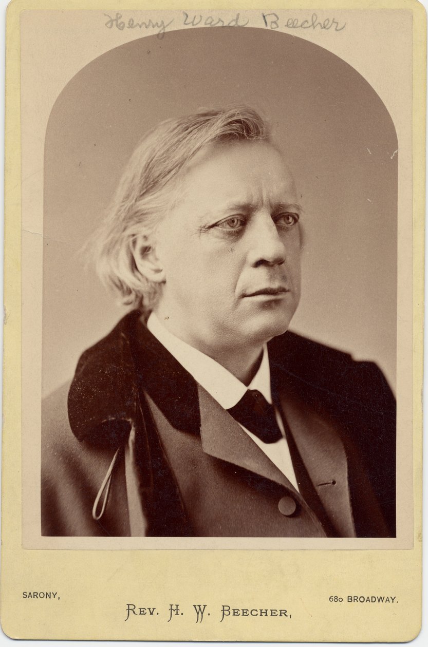 Henry Ward Beecher, American Clergyman, Social Reformer by Napoleon Sarony