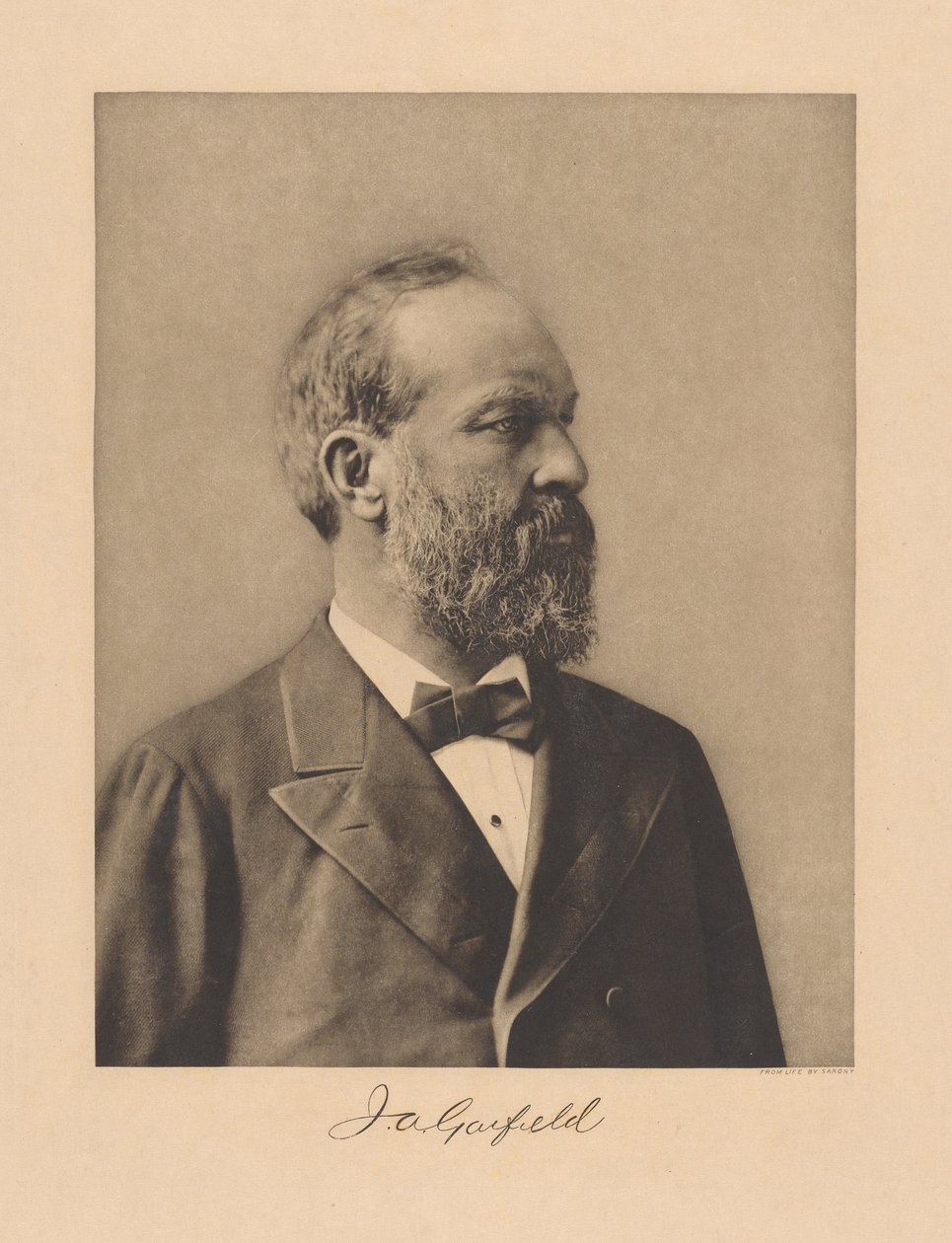 James Garfield by Napoleon Sarony