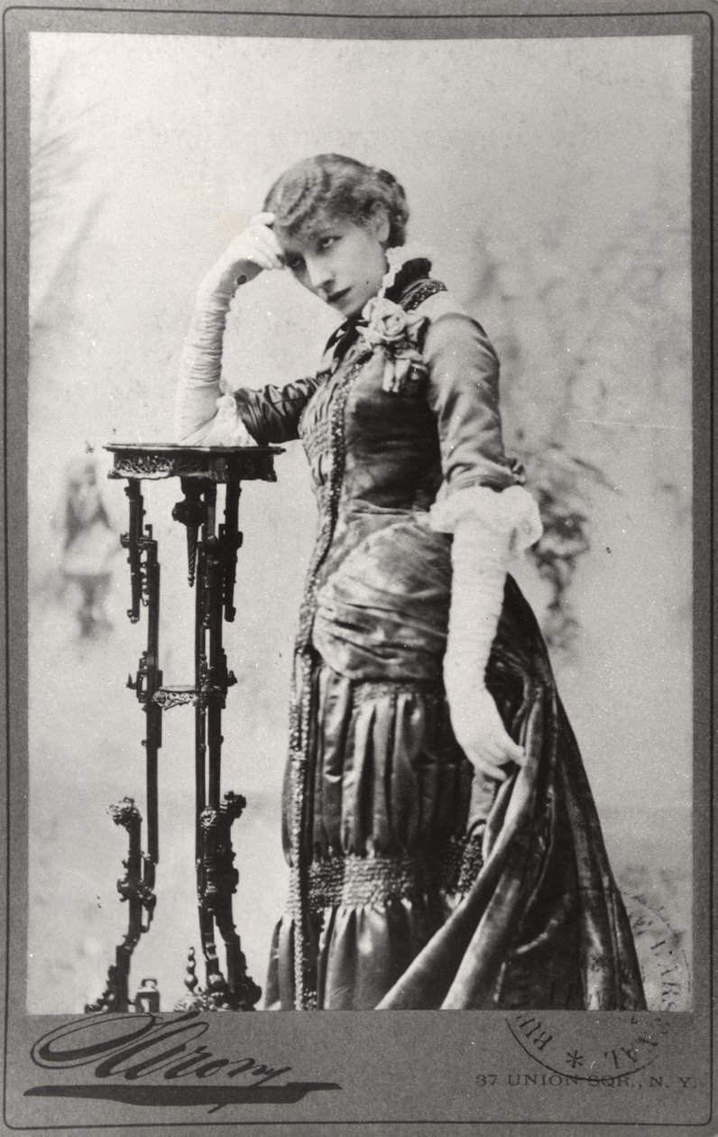 Portrait of Sarah Bernhardt (1844-1923) Taken in the United States by Napoleon Sarony