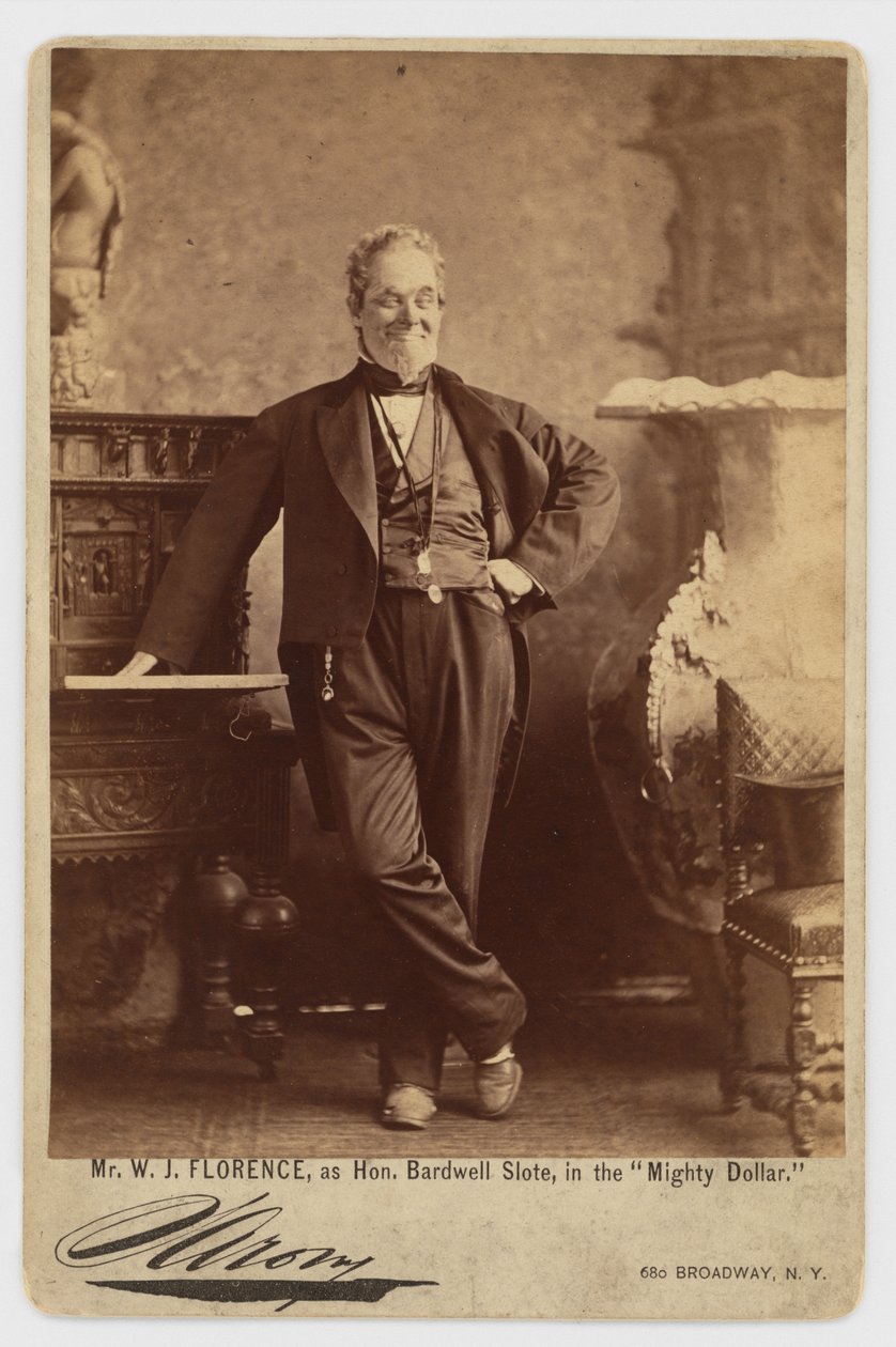 William Jermyn Florence by Napoleon Sarony