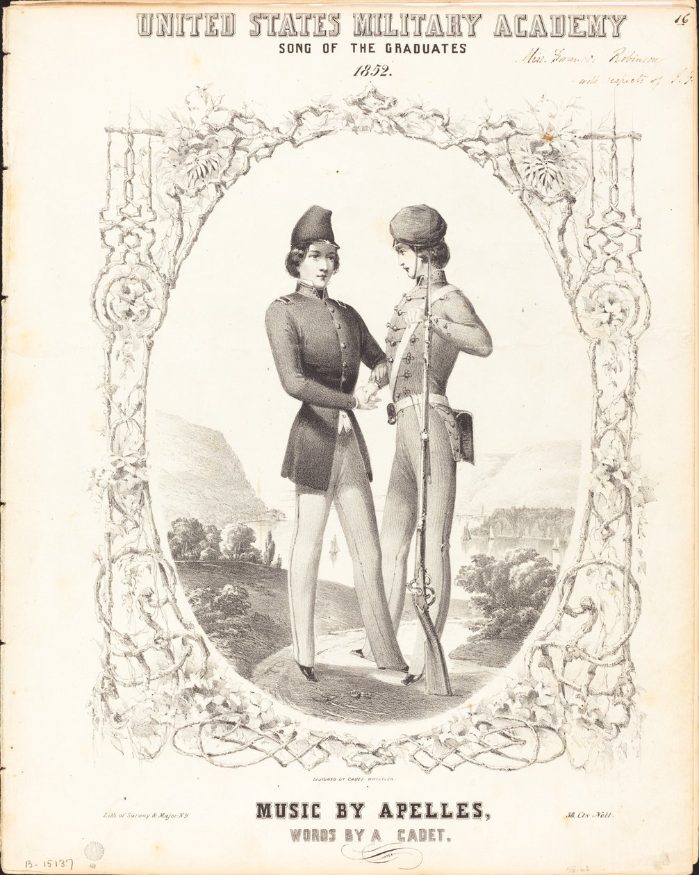 United States Military Academy, Song of the Graduates by Napoleon Sarony, after James McNeill Whistler