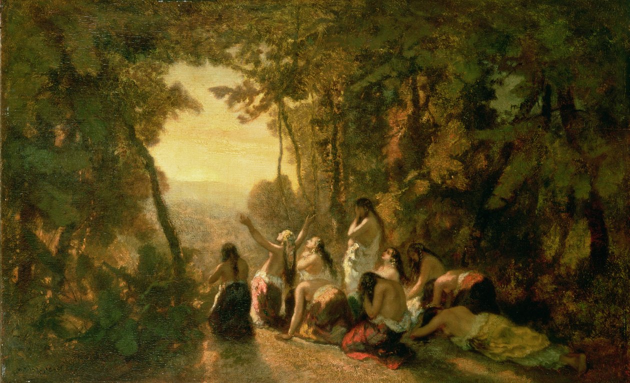 Weeping of the Daughter of Jephthah, 1846 by Narcisse Virgile Diaz de la Peña