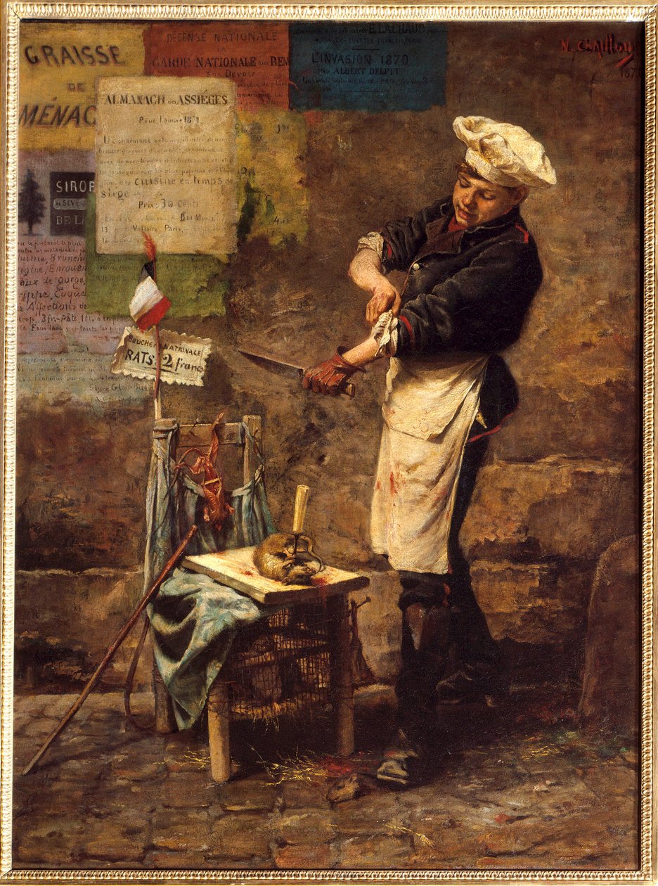 The rat seller during the Paris siege in 1870 by Narcisse Chaillou