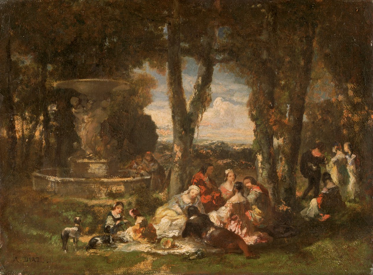Fete Champetre by Narcisse Virgile Diaz de la Peña