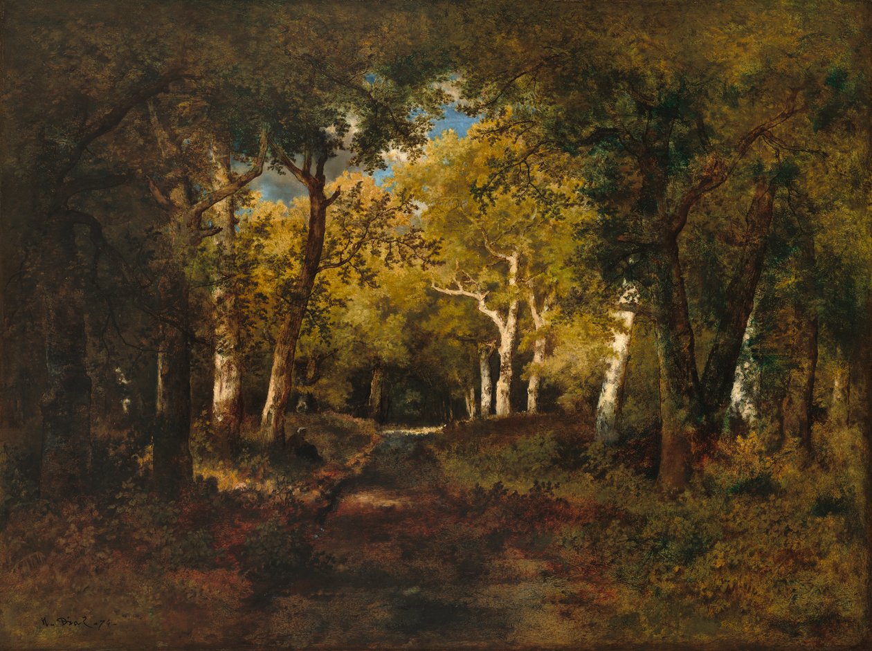 In the Forest, 1874 by Narcisse Virgile Diaz de la Peña