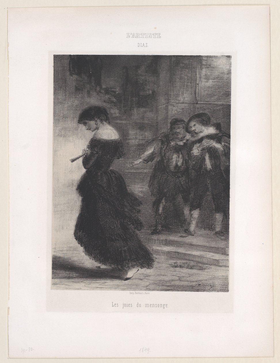The Joys of Lying, 1830-76 by Narcisse Virgile Diaz de la Peña