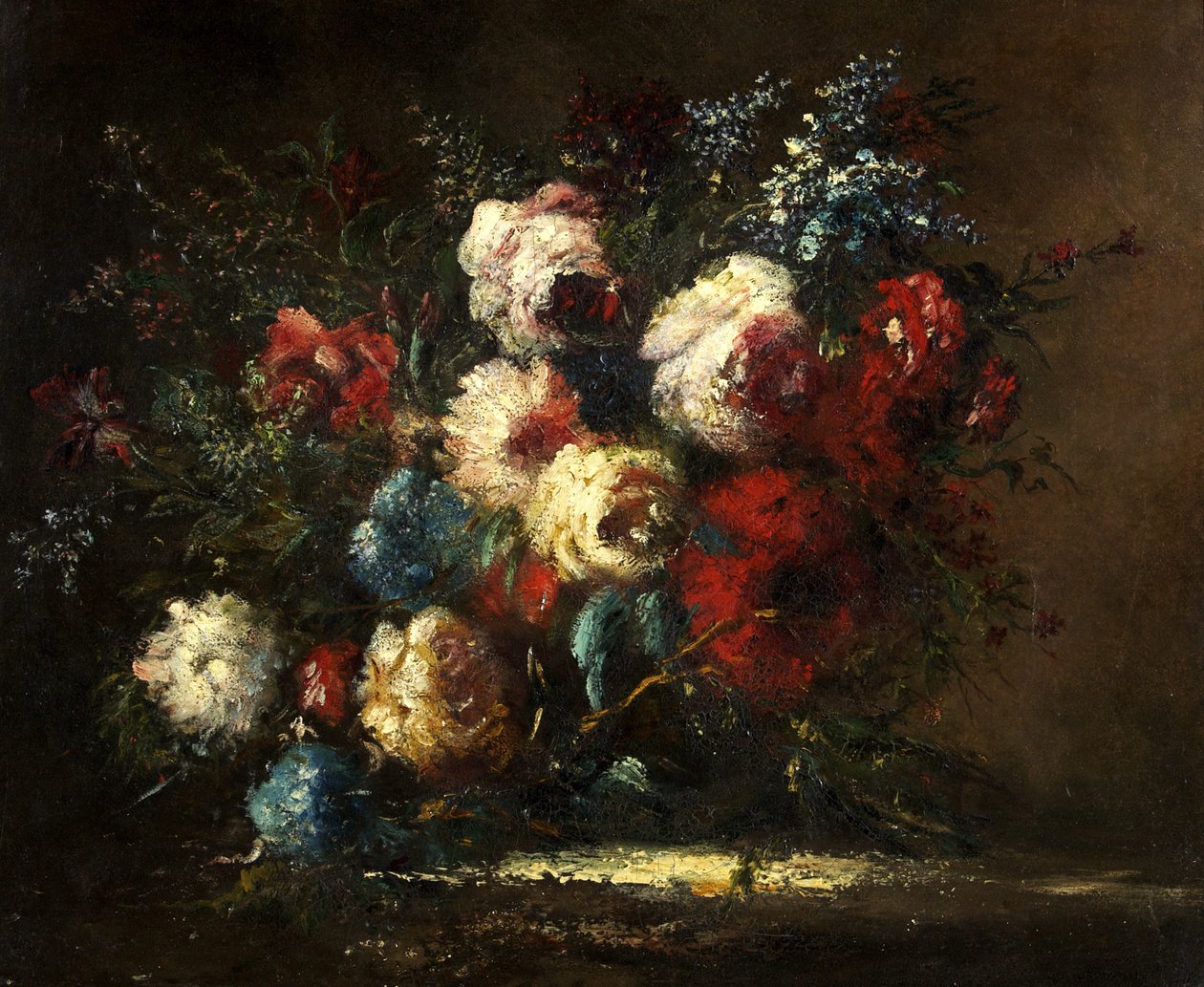 Flower Piece by Narcisse Virgile Diaz de la Peña