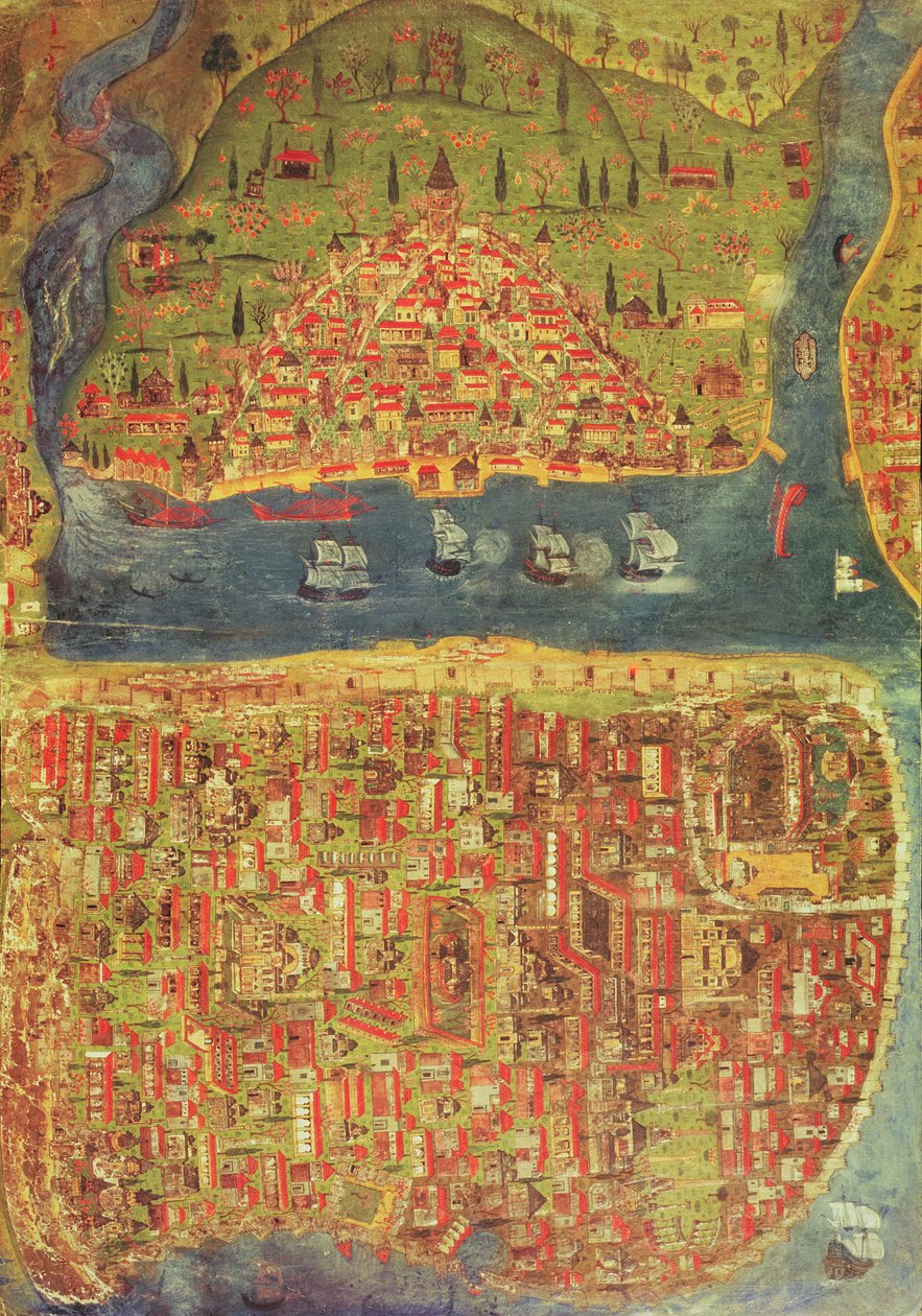 View of Istanbul by Nasuh Al Silahi