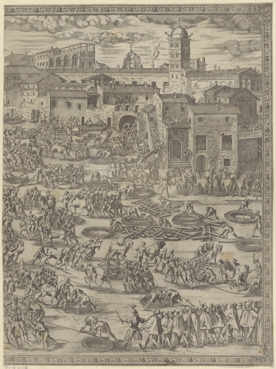 Erecting the Obelisk in St. Peter