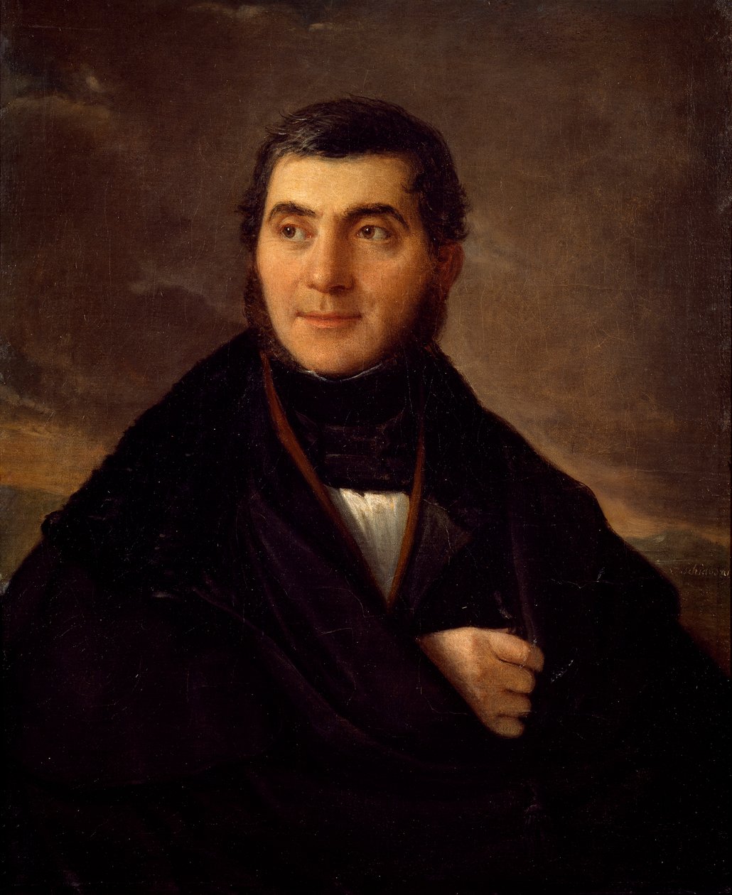 Portrait of Sante Giacomelli by Natale Schiavoni