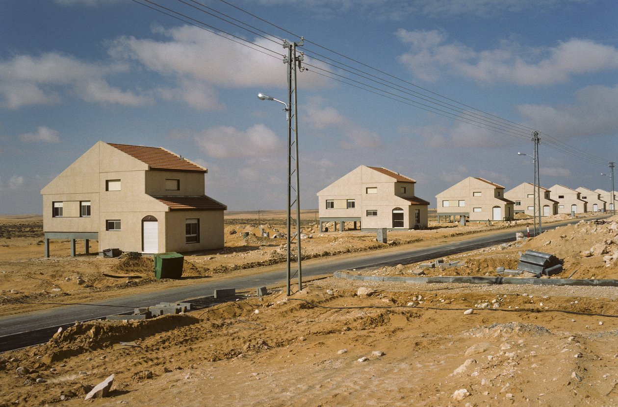 New houses for Israeli settlers at Moshav Kadesh Barnea aka Moshav Nizzana in the desert by Nathan Benn