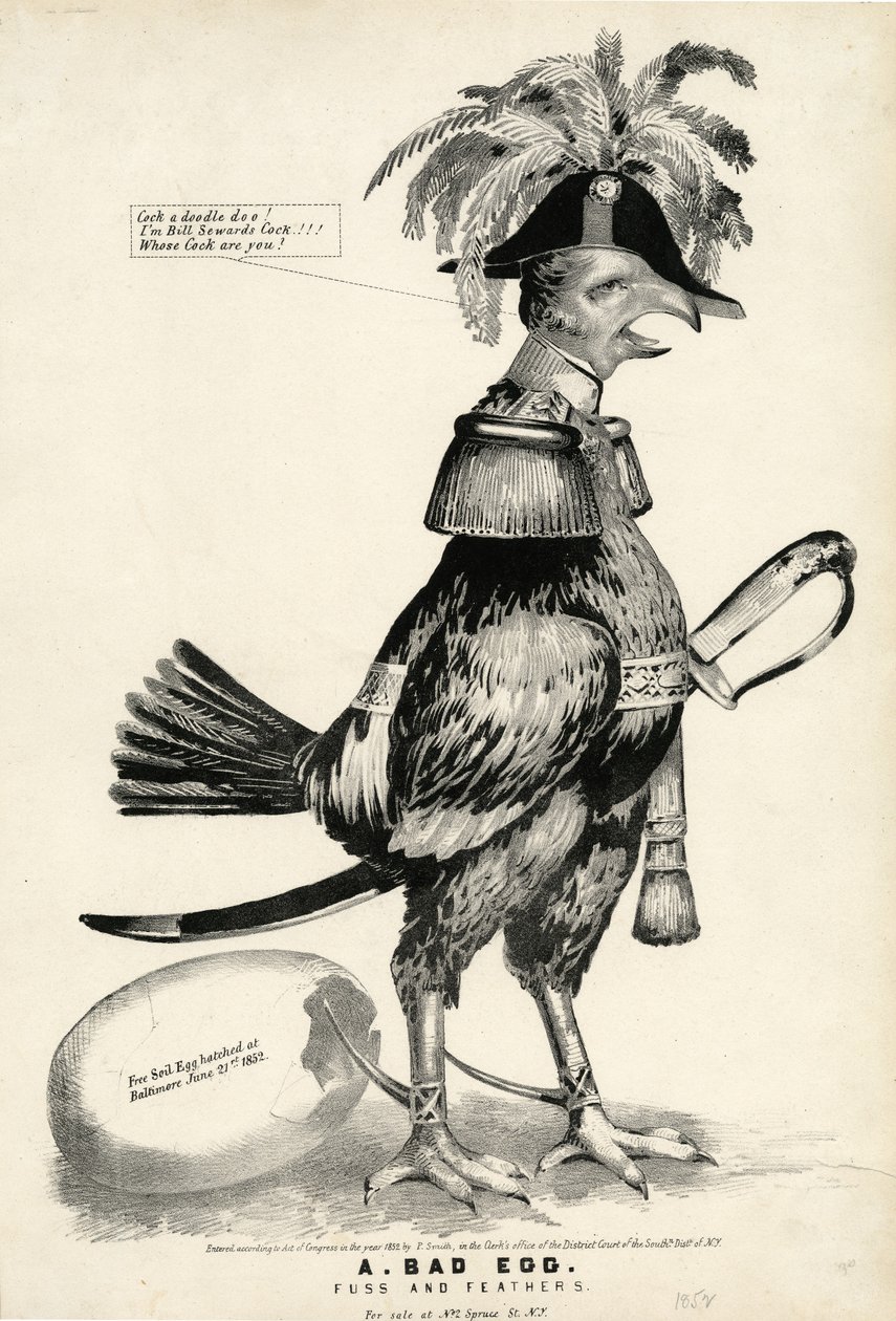A Bad Egg, Fuss and Feathers by Nathaniel Currier
