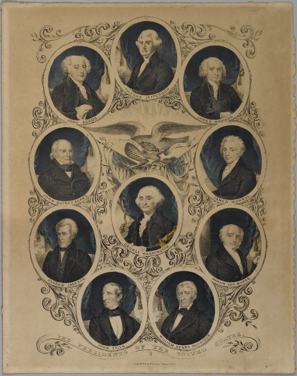 Presidents of the United States by Nathaniel Currier